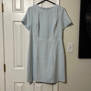 Cute pastel blue work dress